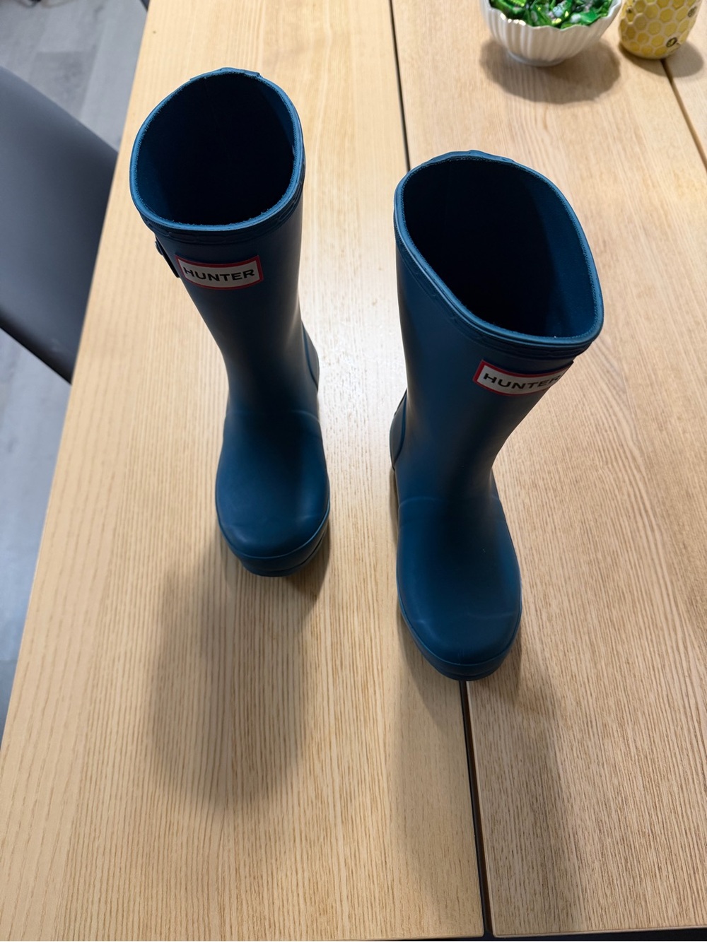 Hunter Kids Teal Blue Rain Boots